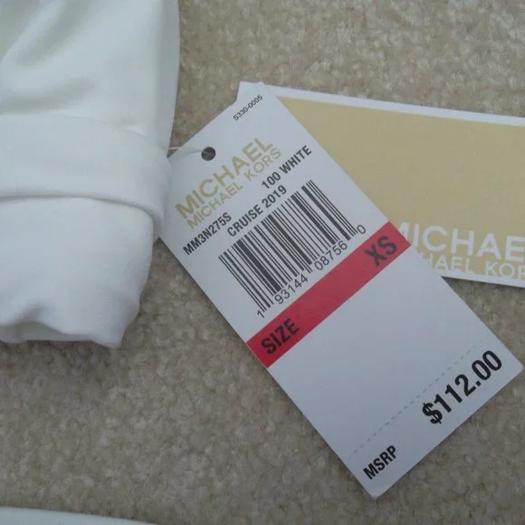 Michael Kors Logo Ring Triangle Halter Iconic Bikini Swimsuit - Picture 4 of 6